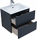 Aquanet Мебель для ванной Алвита New 60 2 ящика подвесная антрацит матовая – фотография-34